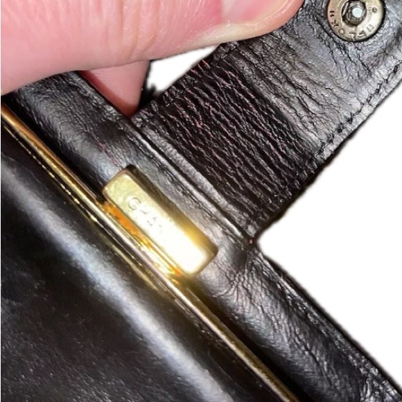 GUC CHANEL CC Logo CAVIAR Wallet Card Holder Black Leather CLASSIC LUXURY! - Picture 9 of 12